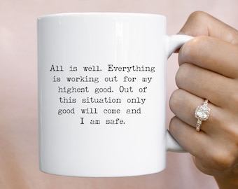 My Daily Affirmations Mug, Daily Affirmation Mug, Self Love Mug, Positive Vibes Mug, Mindfulness Mug, Affirmations Gift, Law Of Attraction