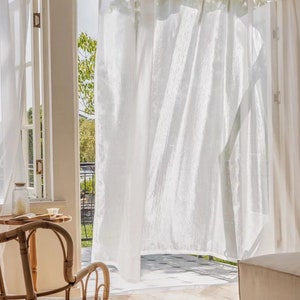 Pair of Pearl White Shimmer Shine Curtains Sparkle Curtains Shimmering ...