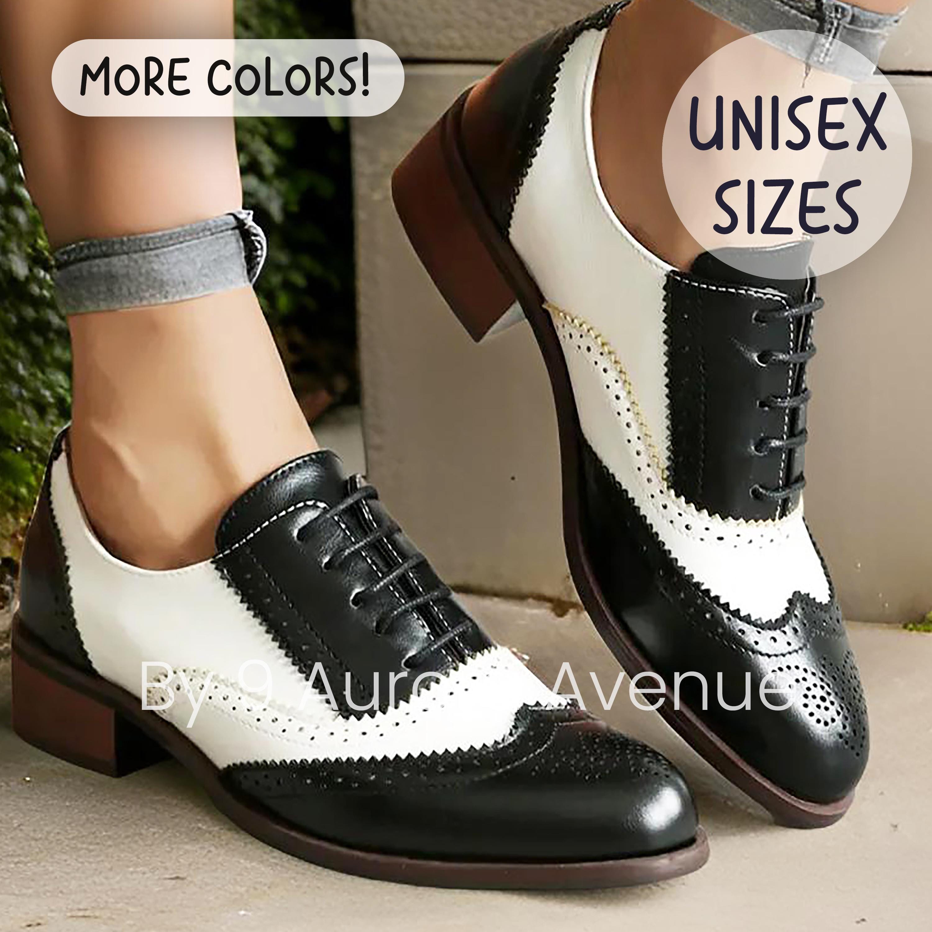 thumbnail image 2 of Veroders Women's Wingtip Oxford Shoes - Platform Brogue Dress Shoes Square Toe 2 of 14