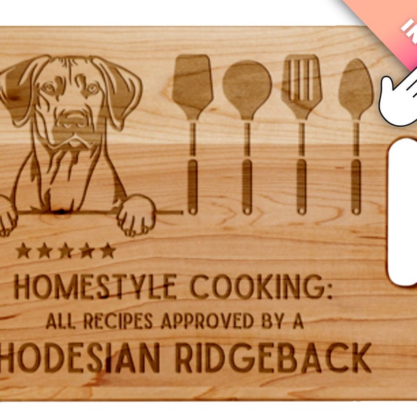 Rhodesian Ridgeback, Personalized Cutting Board Dog, Barkuterie Board, New Home Gift, Maple Cutting Board, Rhodesian Ridgeback Gifts