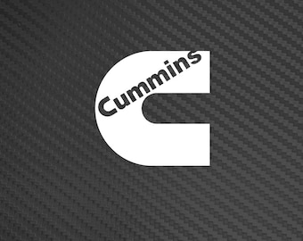 Cummins die cut sticker, Diesel engine, diesel sticker