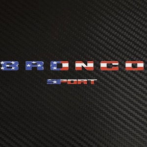 Bronco Sport, USA, Baklucka med teckensnitt
