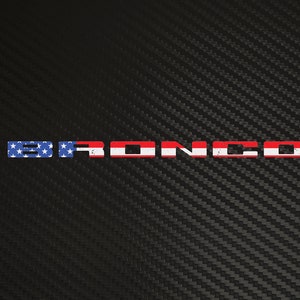 Bronco tamaño completo, Estados Unidos, Font Overlay Grill Stickers