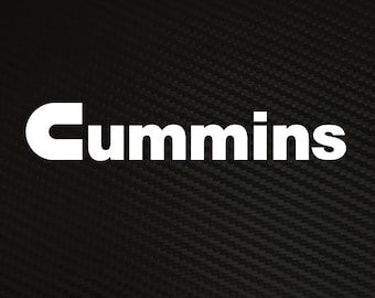 Cummins die cut sticker, Diesel engine, diesel sticker
