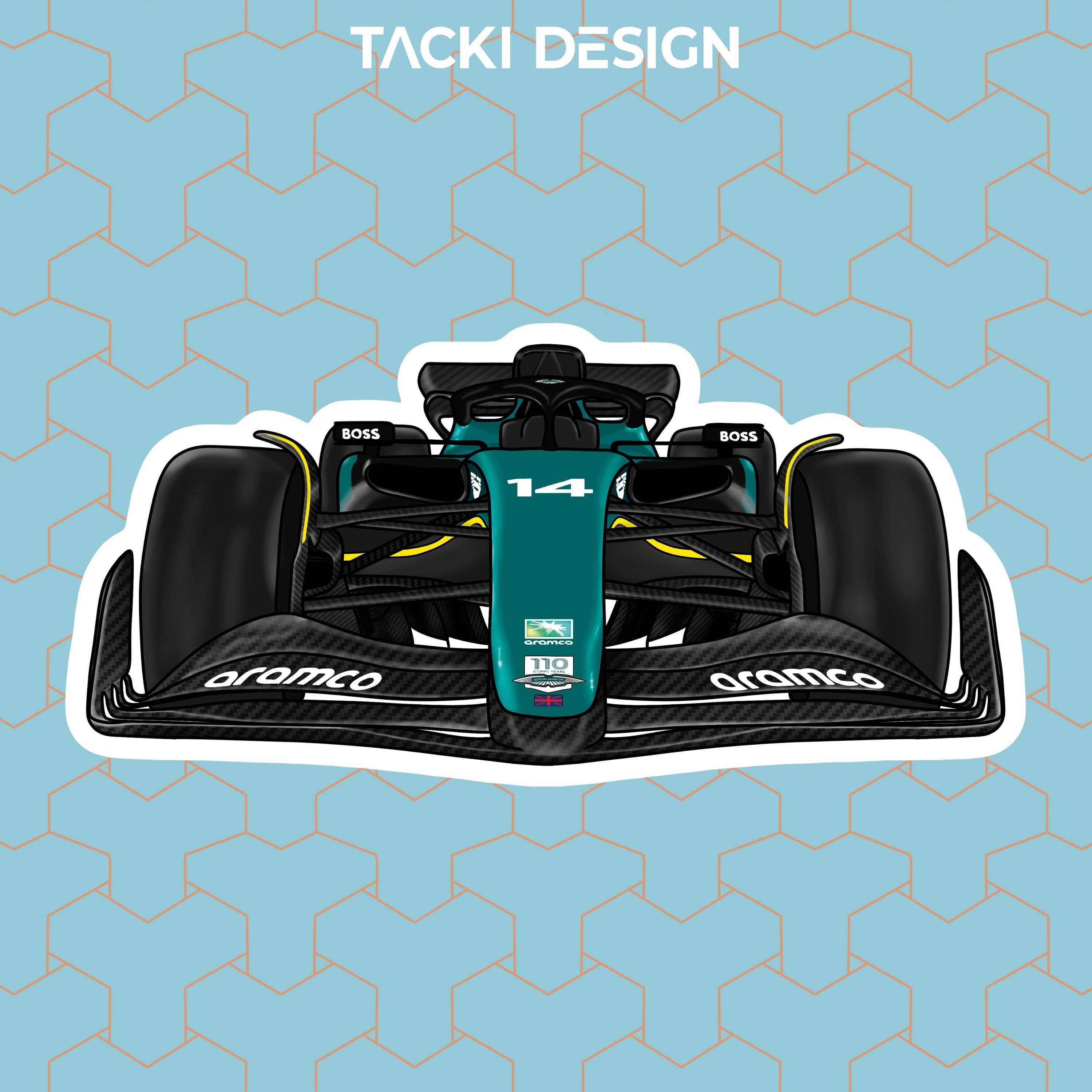 Buy Aston Martin F1 Stickers. AMR23 F1 Stickers. Fernando Alonso