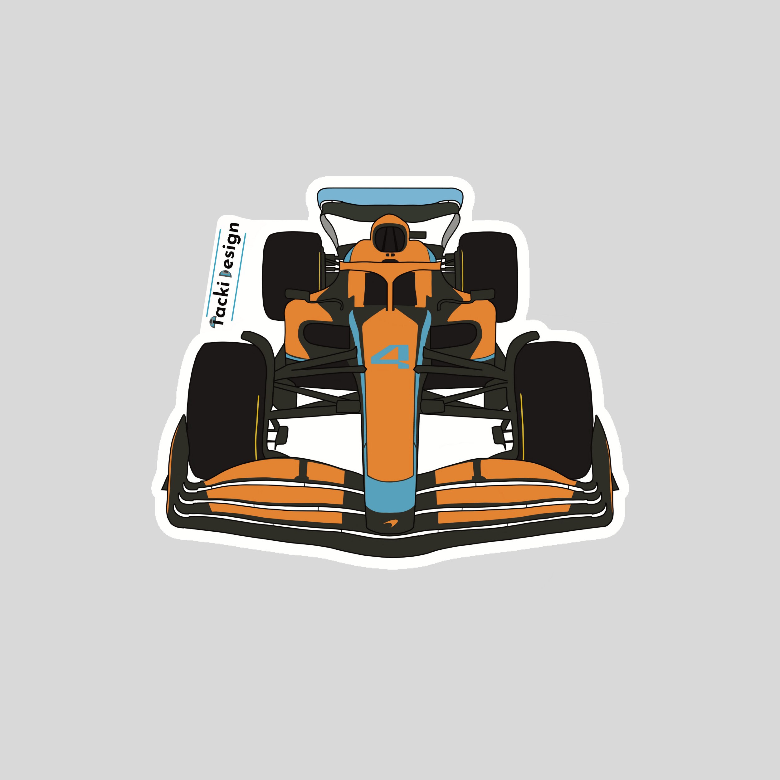 F1 2022 Mclaren Dye Cut Vinyl Sticker. F1 Car. Formula 1. Etsy UK