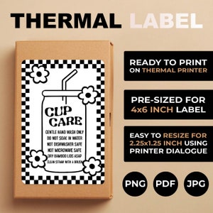 RETRO Dosen Glas Pflege PNG, Thermodrucker Etiketten, Tasse Anweisungen Aufkleber, Libbey Can Glas Pflege Karte, Tassen Pflege Thermo Etikett Png