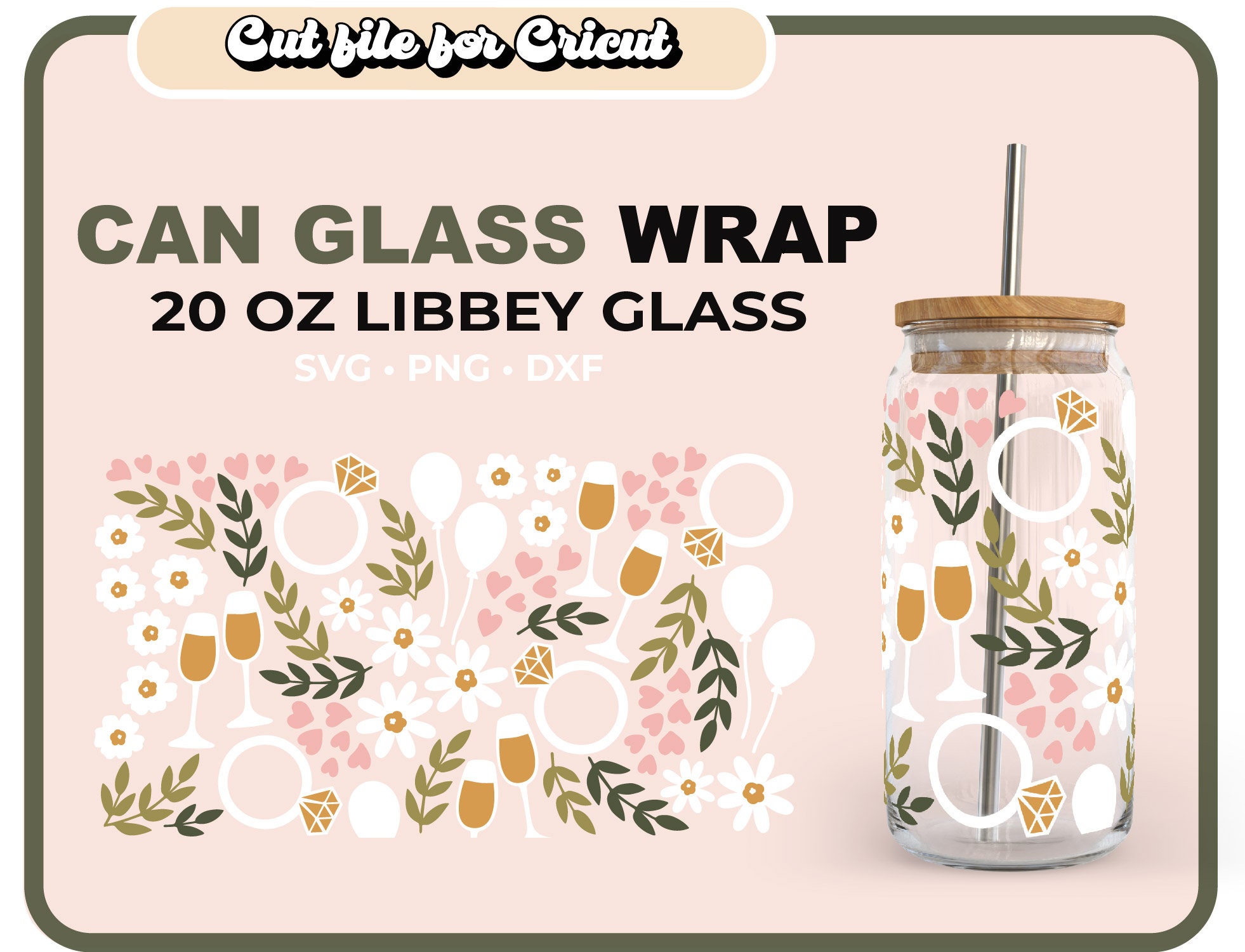 BRIDE TO BE 20 Oz Can Glass Wrap Svg, Bride Tribe Libbey Full Wrap Svg ...