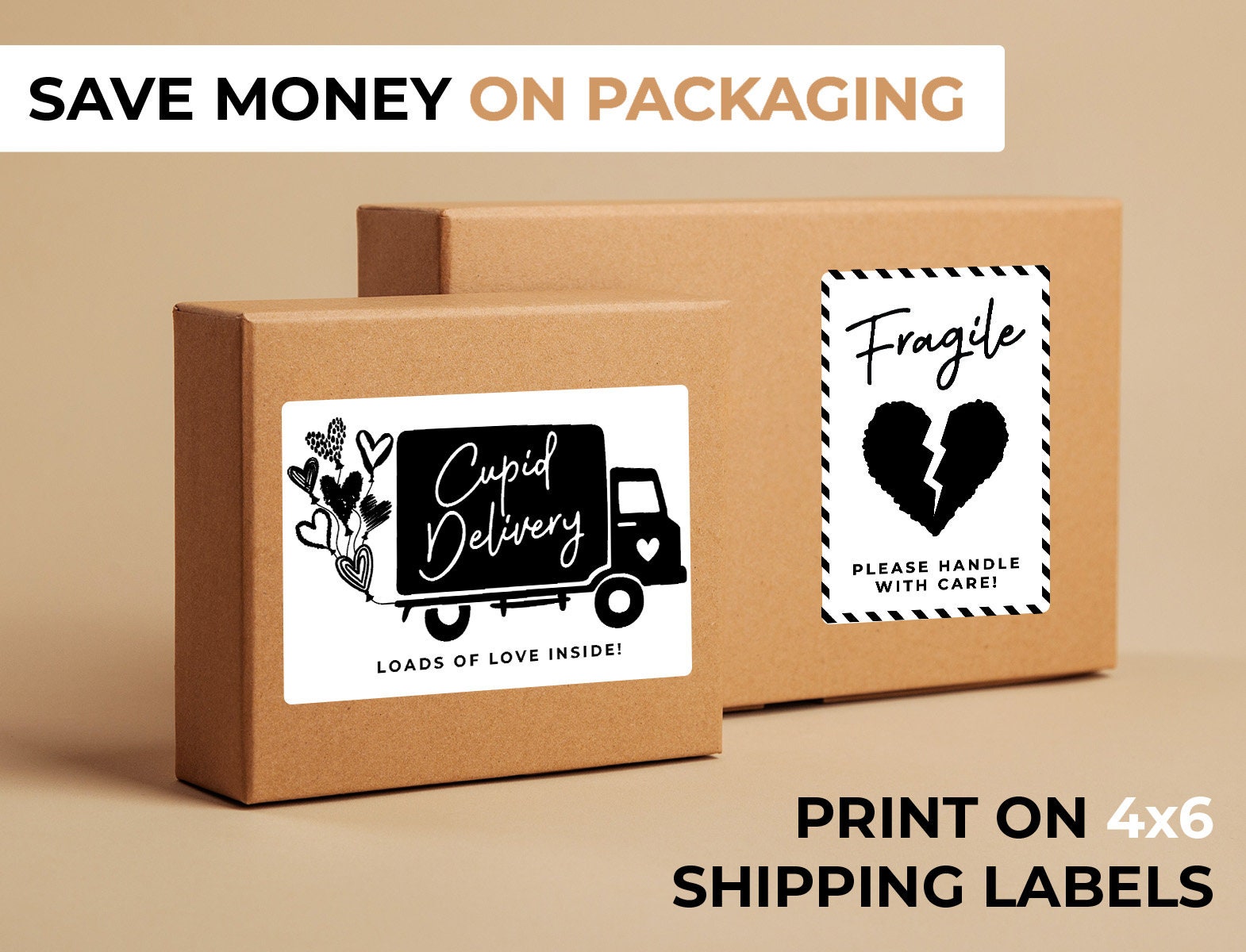 Valentines Day Thermal Label Bundle Valentines Thermal Label Etsy