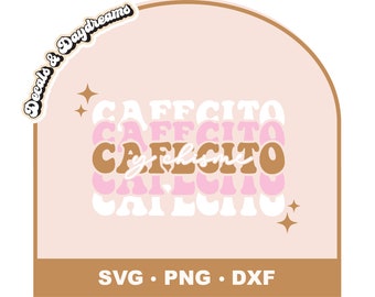 Cafecito Y Chisme SVG, Cafecito SVG Design, Cafecito PNG Design, Groovy Cafecito clipart, kawa i plotki SVG, meksykańska kawa cytat SVG