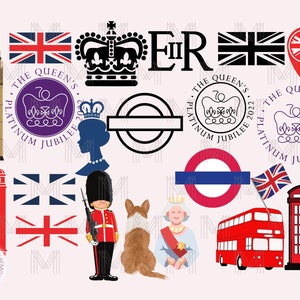 Platinum Jubilee T-shirts, Royal Family Clipart, Jubilee decorations, Jubilee sublimation, Jubilee invitations, Jubilee clothing, union jack