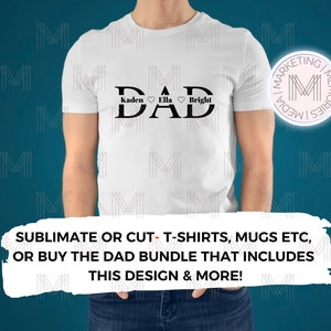 split word dad svg png, fathers day split word designs, svg&#39;s for dad, svg for father&#39;s day, cricut and silhouette cut files for dad daddy