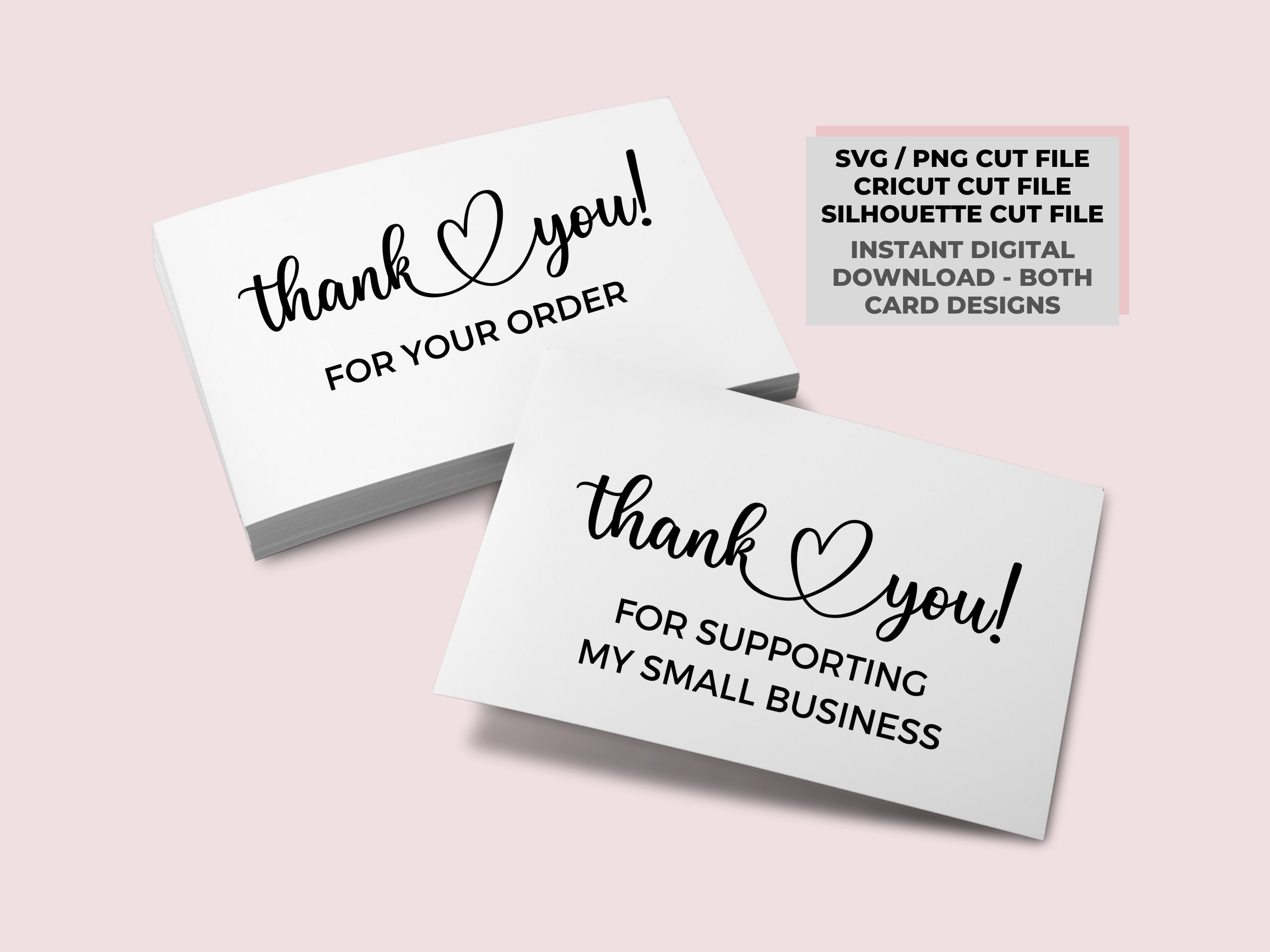 Modern 5th - Thank You for Supporting My Small Business Cards, Warmest