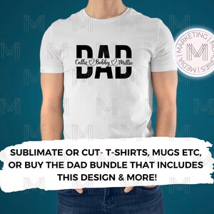 Dad SVG, Father svg, Father&#39;s Day SVG sublimation, dad sublimation, dad png, dad cut file, dad outline, cricut silhouette svg cut file, dad