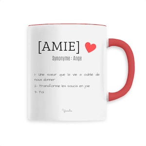 Mug friend ceramic definition - Best friend gift - Girlfriend gift - Friend cup - Friend mug - Best friend gift idea -