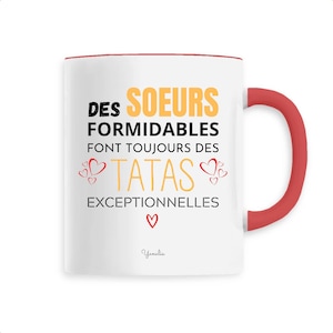 Mug sister - Mug tata formidable - Cup sister - Ad pregnancy - Ad pregnancy tata - Gift idea announcement sister - Tata - mug sister