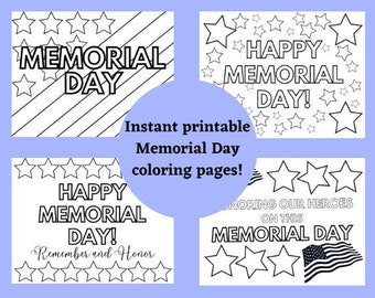 Memorial Day, Free Coloring Pages
