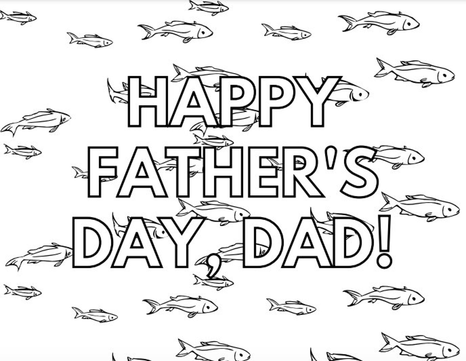 Printable Father's Day Coloring Pages - Instant Download Father's Day ...