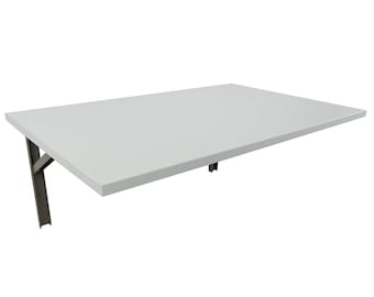 | GRIS CLAIR Table murale Table pliante murale Table de cuisine Table de cuisine Bureau mural Table à manger de nombreuses dimensions Petite table murale pliable