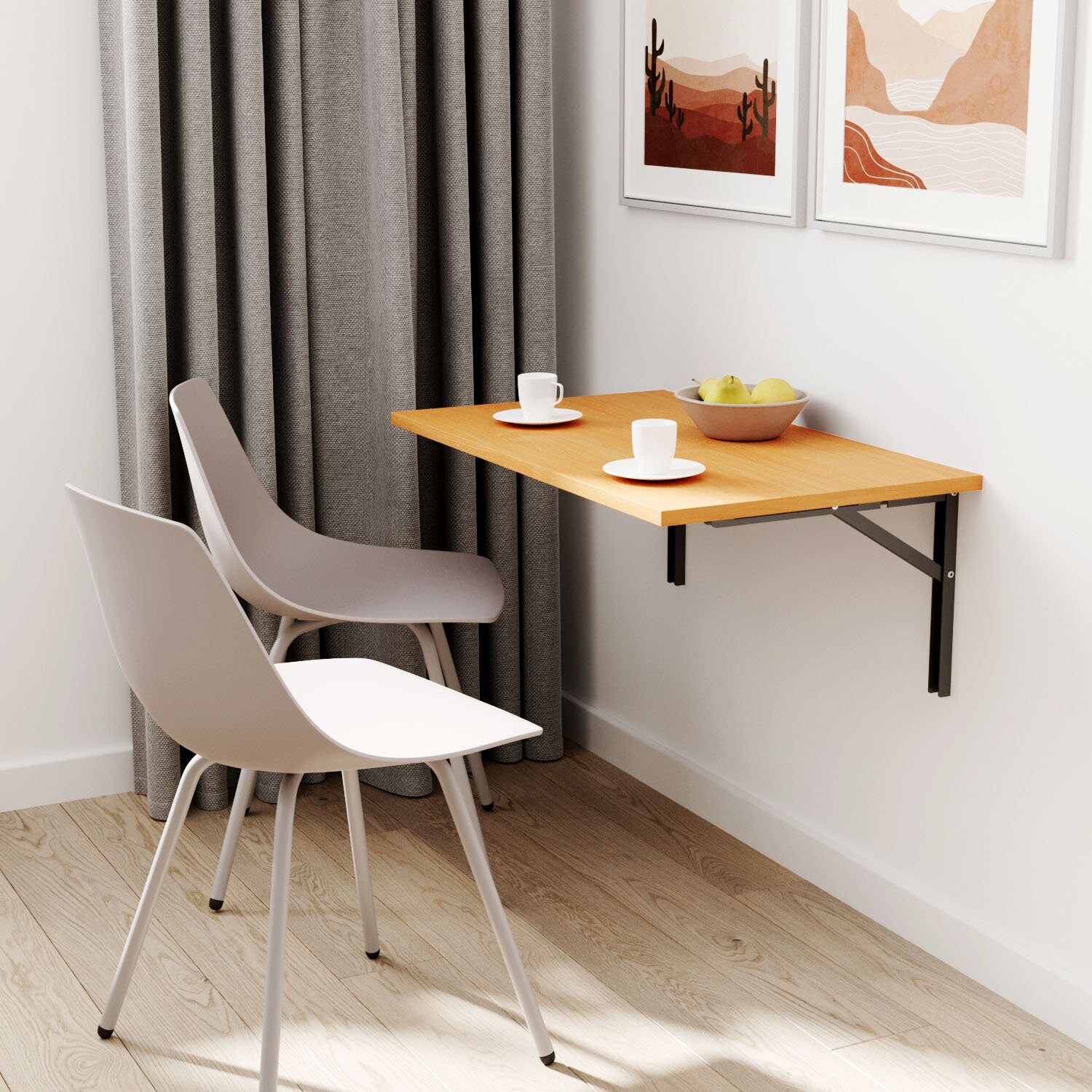 BAVARIAN BEECH Wall Table Wall Folding Table Lap Table Kitchen