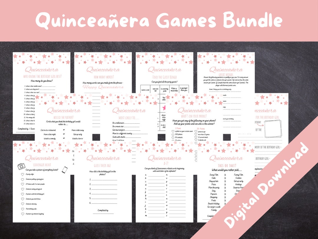 Quinceanera Birthday Party Games Born in 2008 Girls 15th Birthday Sweet