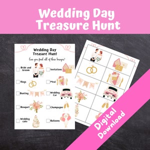 Wedding Treasure Hunt for Kids, Wedding Games for Kids, Wedding Scavenger Hunt, Wedding I Spy, Children’s Cocktail Hour INSTANT DOWNLOAD