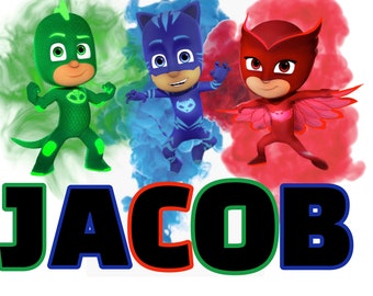 pj masks characters etsy uk
