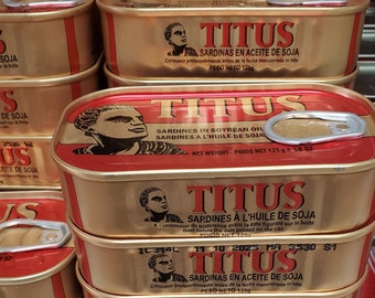 Titus sardine/ canned fish/ 5 pieces