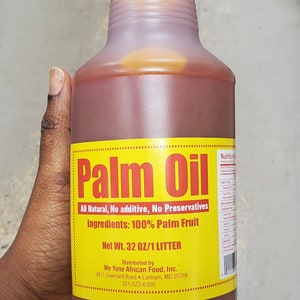 Rode palmolie/ okomu olie/ 1 lit