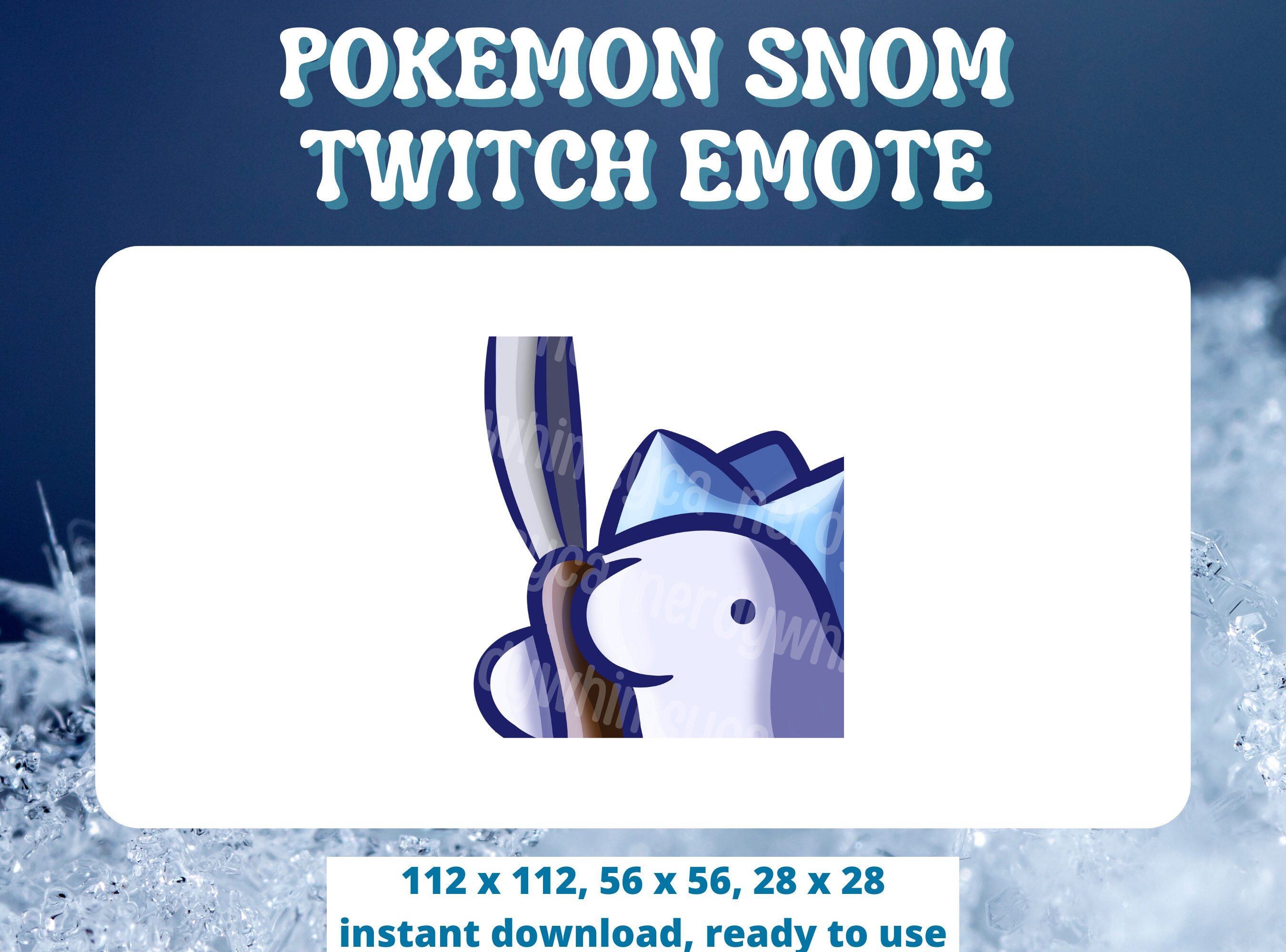 Pokemon Snom Knife Twitch Emote Instant Download Ready to Use Twitch