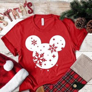 Christmas Mickey Mouse, Mickey Christmas Shirt, Disney Christmas Shirt, Mickey Snowflake Shirt, Women Men Unisex Gift For Mom, Gift for Dad