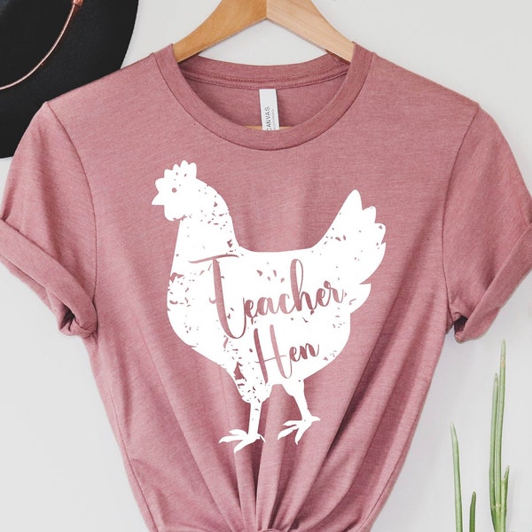 Teacher Hen Shirt, Chicken Party Shirt, Funny Chicken Shirt, Hen Do Tops, Women's Chicken Shirt, Teacher Chicken Tee, Teach Hen Tee