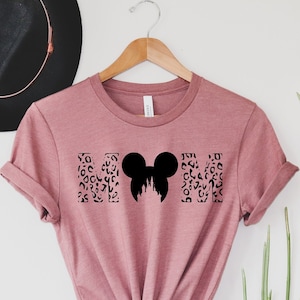 Disney Leopard Mom Shirt, Disney trip shirt, Disney Mother's Day shirt, Gift for Mom, Best Mom T-Shirt, Mickey mom shirt, Mama Shirt. image 1