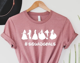 Disney Squadgoals Shirt, Disney Shirt, Disney Princess, Disney Trip Shirts, Disney Family Shirts, Disney Vacation Shirt, Disney Holiday