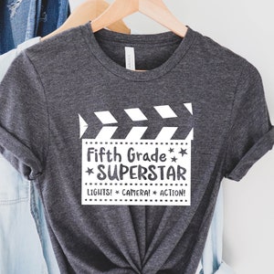 Fifth Grade Superstar Lights Shirts,Teach Love Inspire,Back To School Shirt,First Grade Teacher,Teacher Appreciation Tee,1st day of school