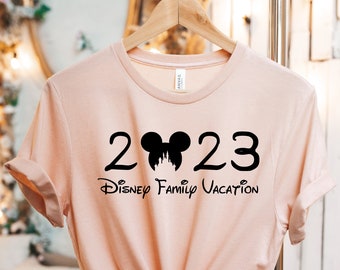 Disney Family Vacation Shirt, 2023 Family Disneyworld Shirts, Disneyland With Fam, Family Matching Trip Outfit, Disney Family Trip T-Shirt