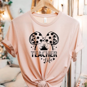 Teacher Life Shirt, Teacher Disney Shirt, Mickey Minnie Teacher Gift, Summer Shirt, Teacher Appreciation, Gift From Student, Sunglass Shirt
