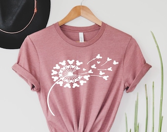 Paardebloem Mickey T-shirt, paardebloem tshirts, Disneyworld vakantie Tee, meisjes reizen shirts, paardebloem shirt, grappige zomer Tee, Mickey shirt