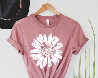 Sunflower Shirt, Floral Tee Shirt, Flower Shirt,Garden Shirt, Womens Fall Shirt, Sunflower Tshirt Sunflower Shirts. Sunshine Tee