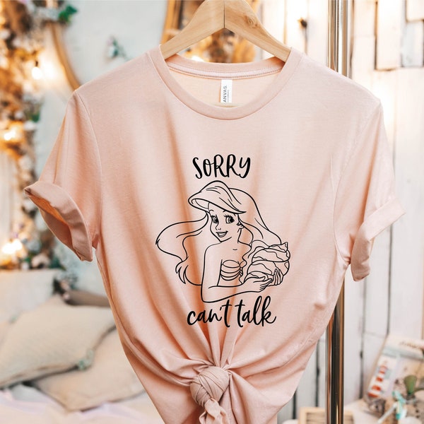 Entschuldigung kann nicht sprechen Ariel Shirt, die kleine Meerjungfrau Shirt, Disney Prinzessin Shirt, Ariel Shirt, Disney Urlaub Shirt, Ariel Geschenk Shirt, Meerjungfrau