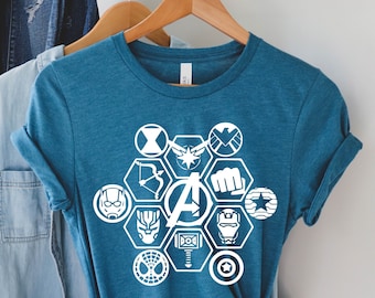 Marvel Avengers Team Shirt, Marvel Shirt, Disney Shirt, Super Hero Shirt, Marvel Disney Shirt, Disney Family Shirts, Iron Man Tee, Avengers