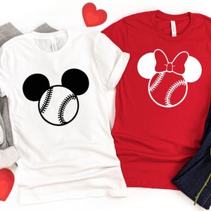 Disney Baseball Shirt, Minnie Baseball T-Shirt, Disney Trip Shirt, Disney Matching Shirts, Mickey Baseball Shirt, Disney Family Vacation
