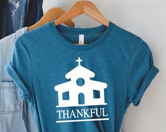 Camiseta agradecida, camiseta cristiana, camiseta agradecida de mujer, camiseta inspiradora, camiseta agradecida agradecida bendecida, camiseta cristiana