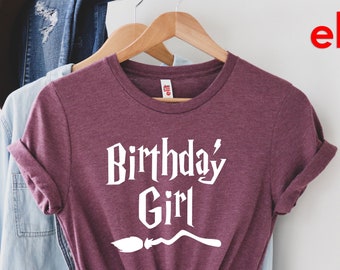 Birthday Girl Shirt, Wizard Birthday Shirt, Birthday Shirt, Birthday Girl, Girl Shirt, Womens Shirt