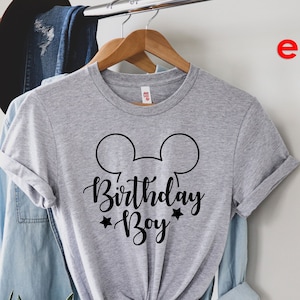 Birthday Boy, Mickey Eared Birthday Tshirt, Birthday Boy Disney Shirt, Disney Shirts for Boy, Disney Birthday, Disney World Shirt.