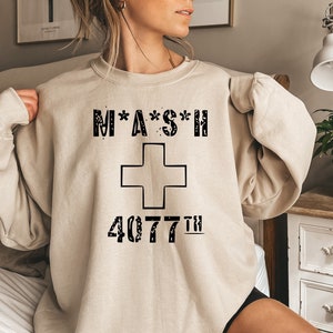 MASH 4077th Sweatshirt, Vintage Shirt, M*A*S*H Classic American TV Series Sweatshirt, Army Hospital Sweatshirt, Korean War Sweatshirt