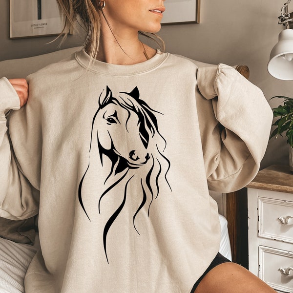 Horse Sweatshirt - Etsy