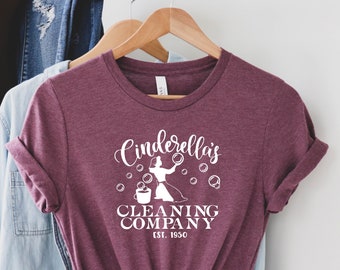 Disney Cinderella Shirt, Cinderella’s Cleaning Service, Cute Disney Princess,Cleaning Company Shirt, housekeeper shirt gift, mom Cleaning