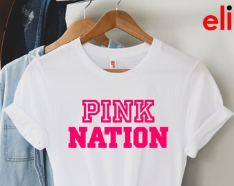 direkte podning Overvåge Pink Victoria Secret Shirt | Etsy