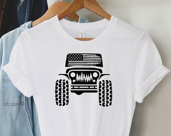 American offroad shirt, Offroad forest shirt, USA Flag shirt, US Offroad, 4WD offroad shirt, Amarican Flag, 4wd Flag Usa